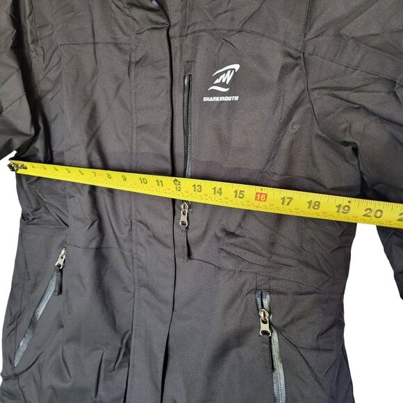 Women's Waterproof, Sky Jacket Windproof Hooded Raincoat For Winter Black X-Larg - Picture 9 of 15